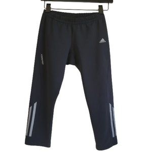 Adidas Formotion Capri Leggings Black Size Small Gray Reflective stripes